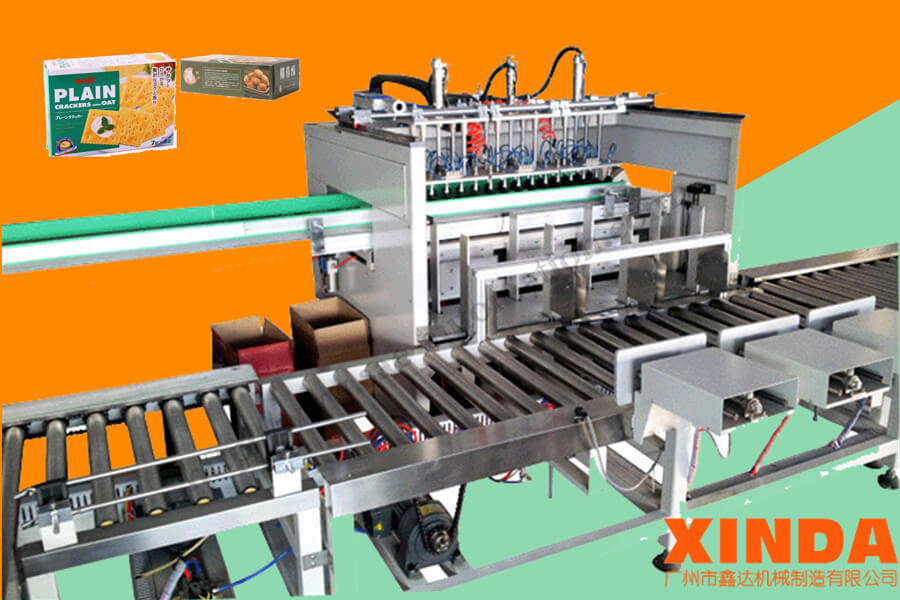 藥盒裝箱機_餅干裝箱機_保健品裝箱機_食品裝箱機-廣州鑫達(dá)機械